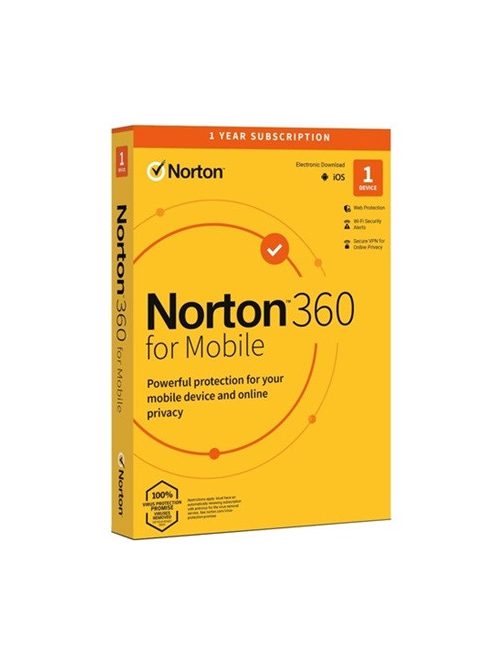 Norton 360 for Mobile 1 felhasználó 1 eszközre 1 éves előfizetés