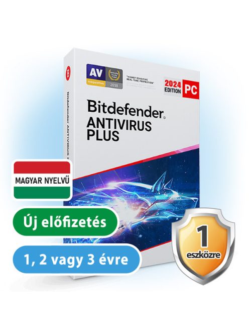 Bitdefender Antivirus Plus 1 Eszköz/ 2 Év