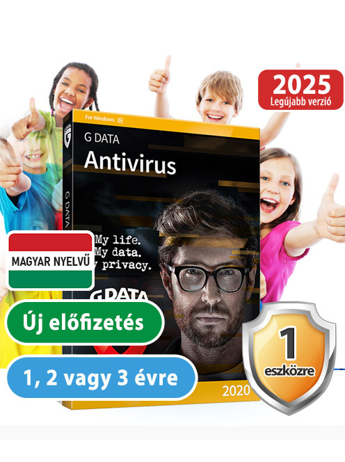 G DATA Antivirus 1 eszközre 20% kedvezménnyel tanárok, diákok, nyugdíjasok, EÜ dolgozók, rendőrök, tűzoltók részére 