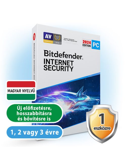 Bitdefender Internet Security 1 eszköz / 1 év