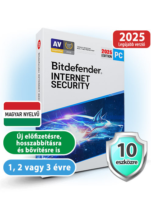 Bitdefender Internet Security 10 eszközre