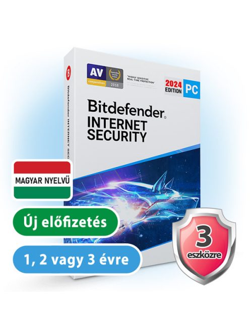 Bitdefender Internet Security 3 eszköz / 1 év