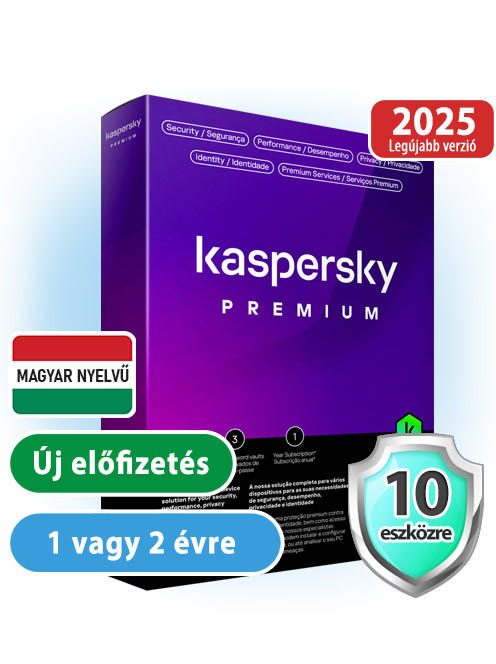 Kaspersky Premium (Total Security 2025) 10 eszközre