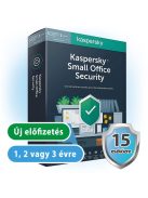 Kaspersky Small Office Security 15 PC-re, 2 szerverre, 2 éves előfizetés