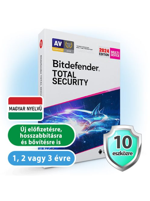 Bitdefender Total Security 10 eszközre