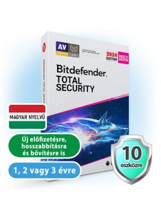 Bitdefender Total Security 10 eszközre, 2 évre