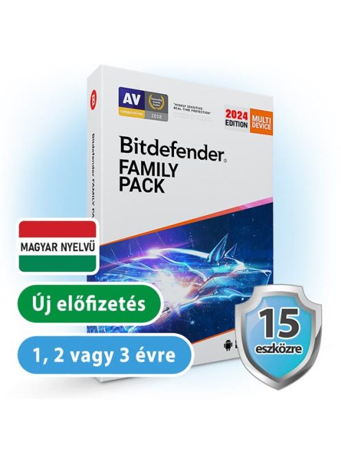 Bitdefender Family Pack 15 eszköz/ 3 év